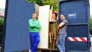 Container zum Ausmisten und Entrümpeln